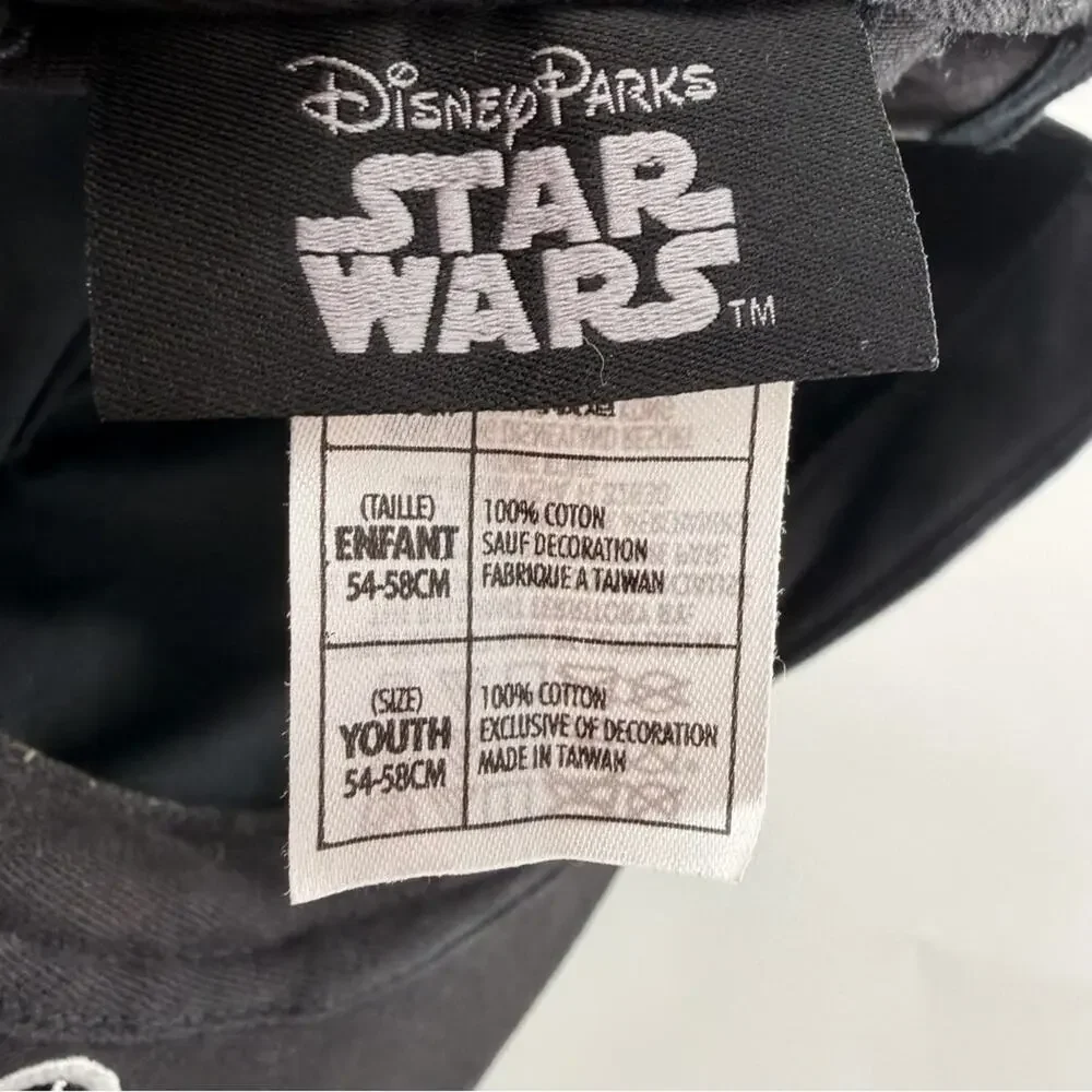 Disney Parks Star Wars Darth Vader SnapBack Hat Kids Boys Youth Black